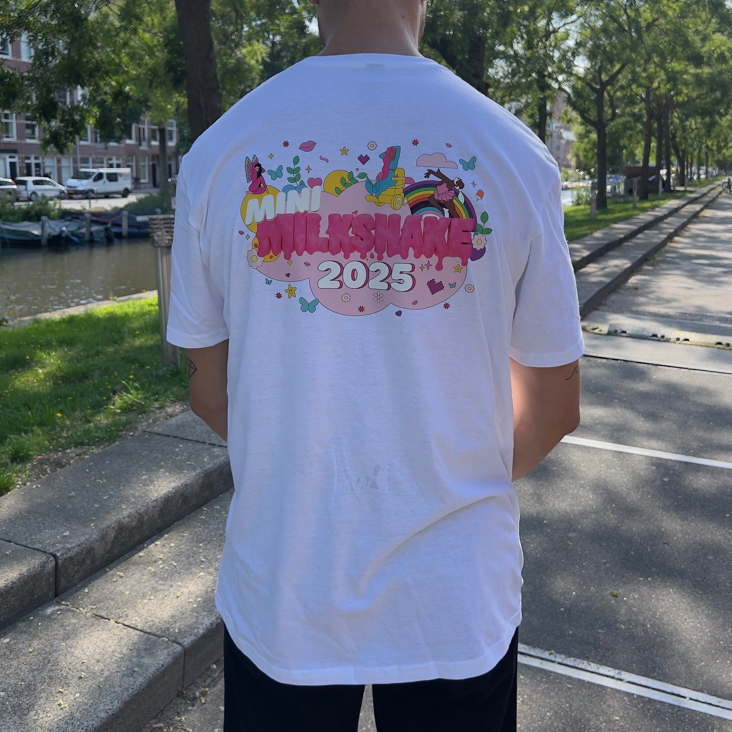 MINI MILKSHAKE SHIRT | WHITE WITH PRINT