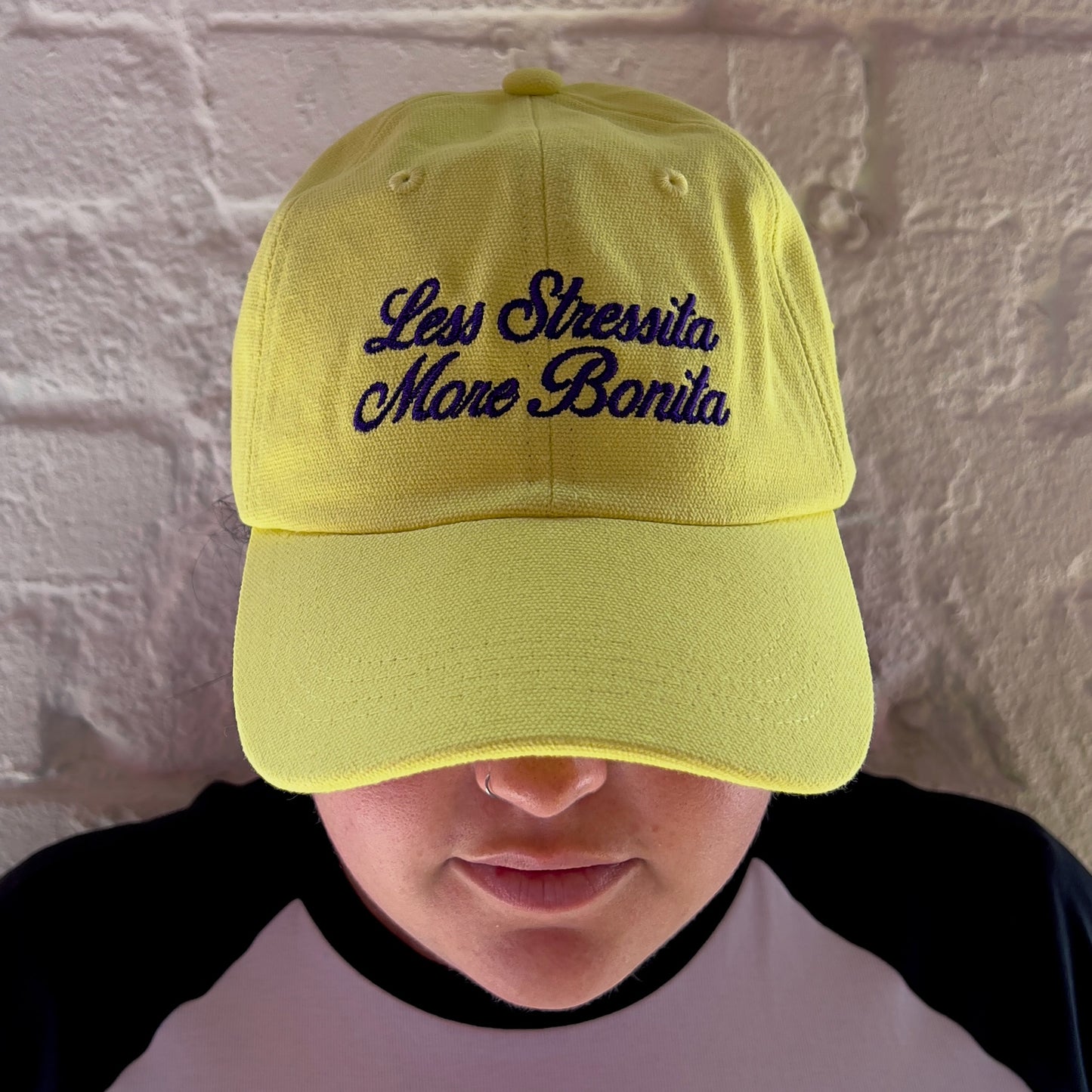 Less Stressita More Bonita Cap | Yellow