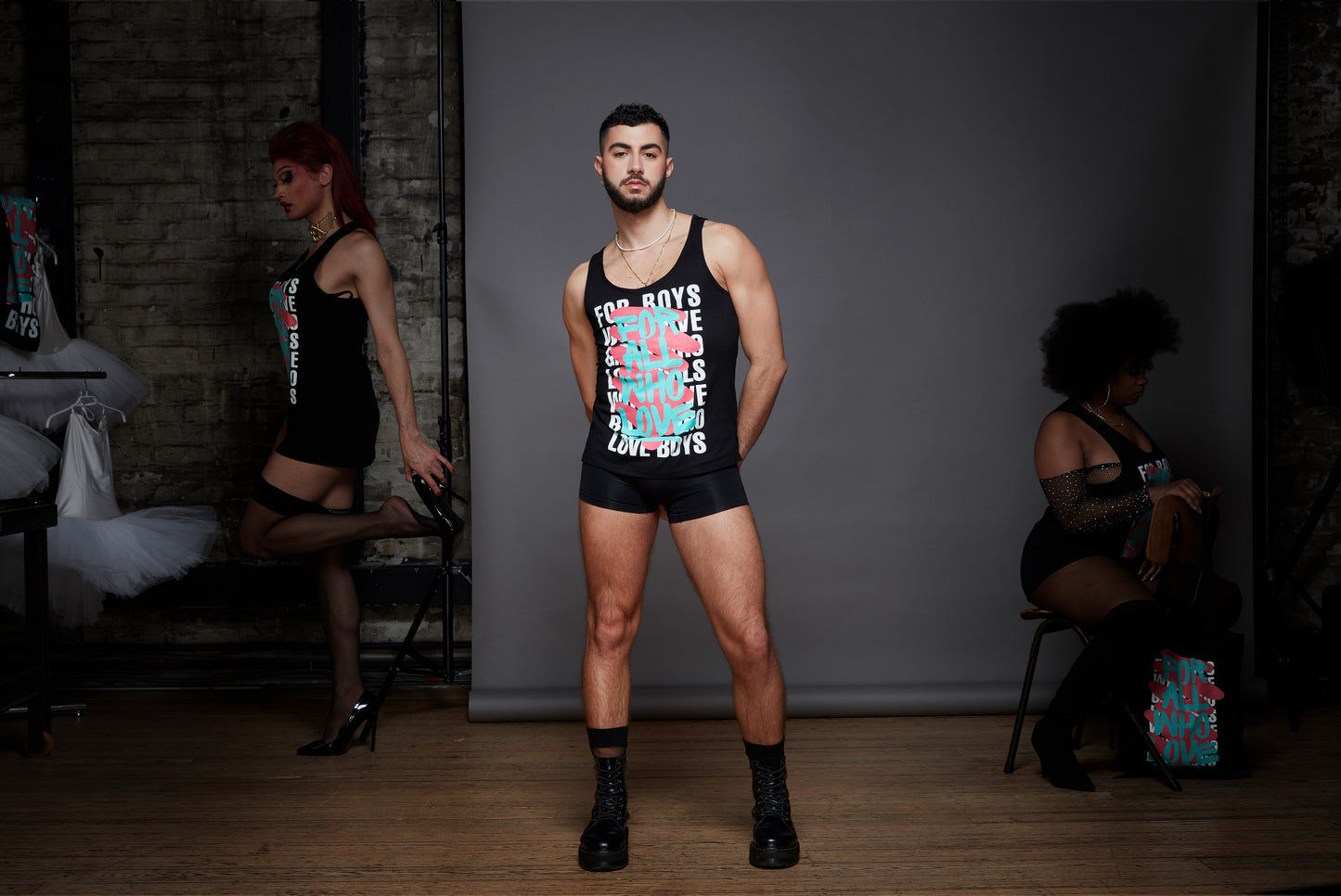 TANK TOP | BLACK/PINK/GREEN