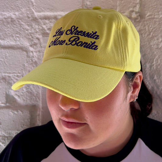 Less Stressita More Bonita Cap | Yellow